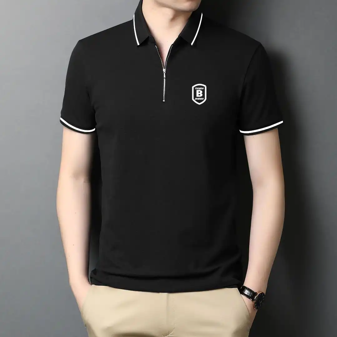 Men's Stylish PK Cotton Polo T-Shirt